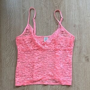 Coral Lace Cami